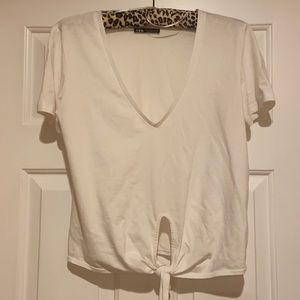 Zara v-neck tee
